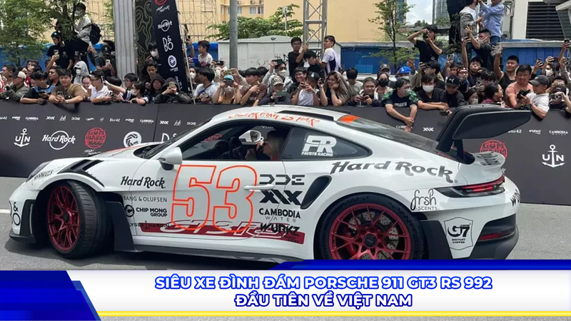 Siêu xe đình đám Porsche 911 GT3 RS 992 đầu tiên về Việt Nam